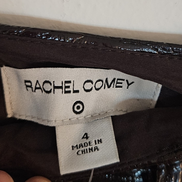Rachel Comey X Target Croc Embossed Brown Faux Leather Button-down Skirt sz 4 - Picture 9 of 10